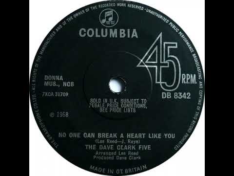 UK New Entry 1968 (48) The Dave Clark Five - No One Can Break A Heart Like You