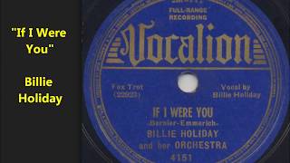 "If I Were You" Billie Holiday