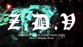 Zodiac Death Valley at Bottom Of The Hill SF October 3, 2015