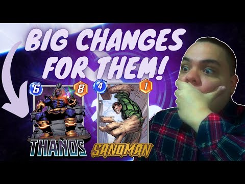 THANOS AND SANDMAN BUFFED | CARD SERIES DROP | MARVEL SNAP PATCH REVIEW
