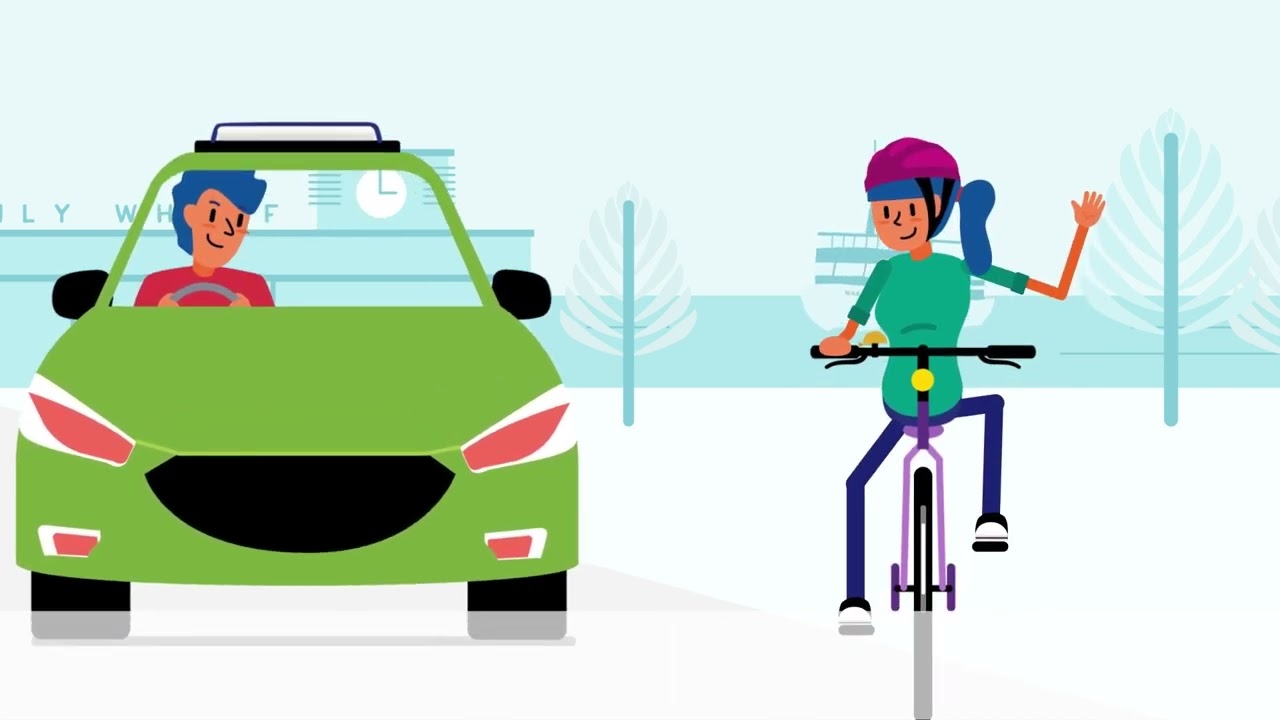 Road rules for bikes and cars