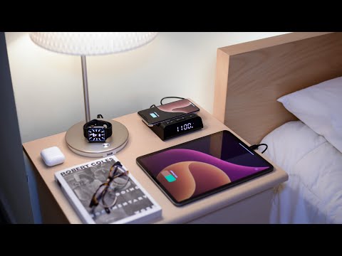 Seneo Alarm Clock with Wireless Charging Pad