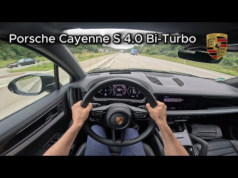 2024 Porsche Cayenne S (468 hp) - POV Test On the German Autobahn