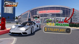 How To Get $2.5 MILLION On Your Private Server! (Roblox Driving Empire)