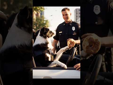 When your K 9 partner gives a smooshed Donut