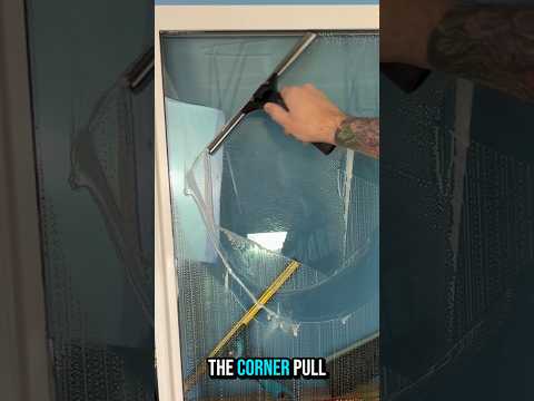 FANNING WINDOW CLEANING TECHNIQUE FIX #steveothewindowcleaner #windowcleaning #satisfying