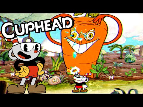 Cuphead + DLC All Bosses and Stages ☕️ The Root Pack