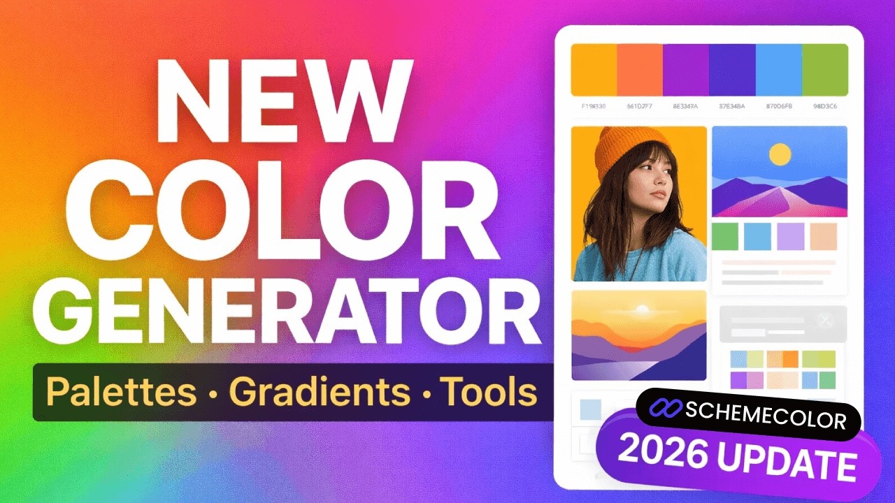 New Color Palettes, Gradients & Tools | SchemeColor 2026 Update