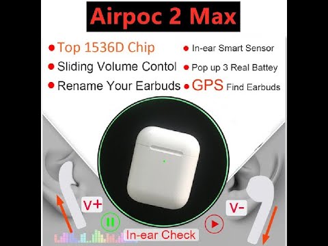 airpoc2 max tws is better than i90000 max tws—airpods 2 super clone variation
