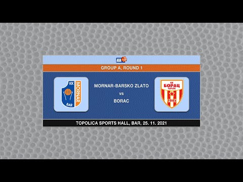 U19 ABA League Ch. 2021/22, Round 1 match: Mornar-Barsko zlato - Borac (25.11.2021)