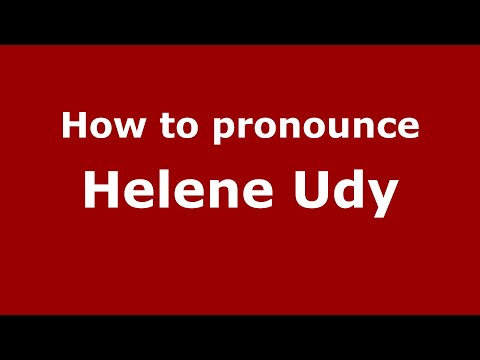 How to pronounce Helene Udy (Mexico/Mexican Spanish) - PronounceNames.com