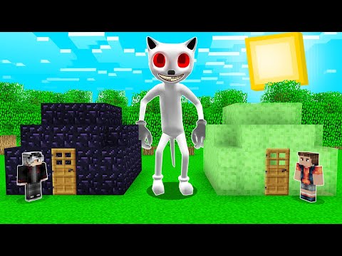 CARTOON CAT KÖTÜ İKİZ VS EV! 😱 - Minecraft