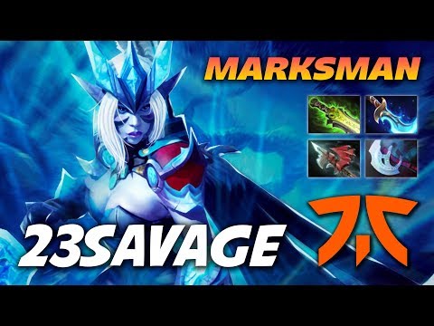 Fnatic.23savage DROW MARKSMAN - Dota 2 Pro Gameplay