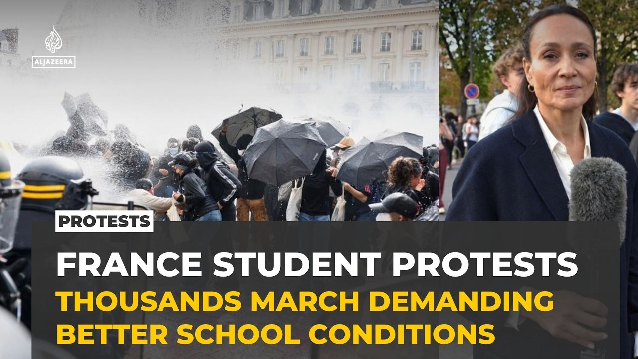 French police clash with demonstrators as education protests spread