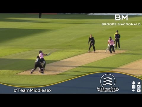 Sussex v Middlesex - NatWest T20 Blast Match Action (01Jul2016)