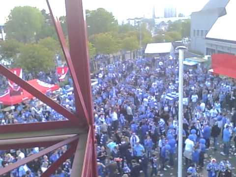bananaman in de toren van buffalovillage . cupfinal 15 mei 2010 gent cercle