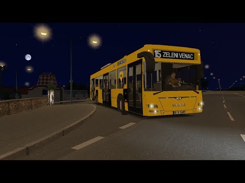 OMSI 2 - Linija 15N: Zemun (Novi Grad) - Zeleni Venac (NOCNA LINIJA)