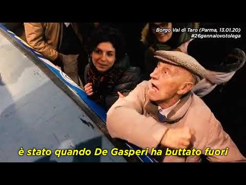 Salvini: "Tanta gente come quando De Gasperi buttò fuori i comunisti" (25.0.20)