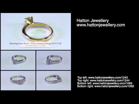 Stunning Gold 1.03cts Diamond Ring G/H I1/I2 1256