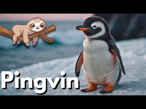 Pingvin | Állatok gyerekeknek | Ismeretterjesztő videó | Állatvilág |