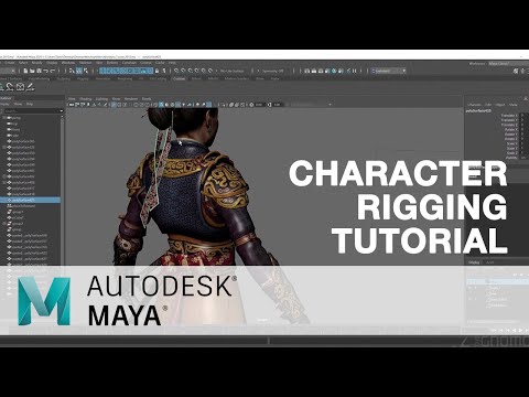 CHARACTER RIGGING IN MAYA FOR GAME PRODUCTION - MAYA 3D COURSE - EASY TUTORIAL