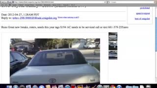 Craigslist Bakersfield   Finding Used Older Cars and Trucks Under $1700 Now