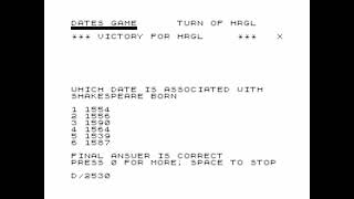History 1 (longplay) for the ZX81