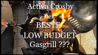 Activa Crosby - der beste low budget Tischgasgrill Deutschlands??? Eingebrannt und angegrillt!