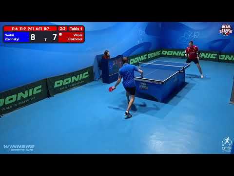 09:00 Serhii Zavinskyi 2-3 Vitalii Krokhmal West 1 WIN CUP 19.12.2022 | TABLE TENNIS WINCUP