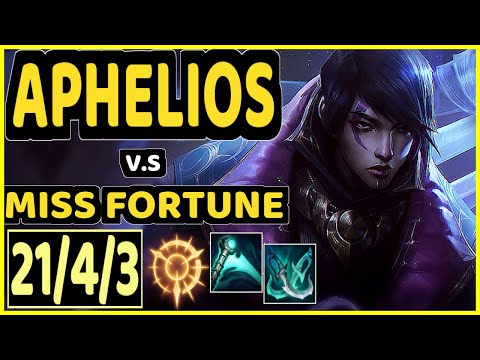 ZVEN (APHELIOS) vs MISS FORTUNE - 21/4/3 KDA BOTTOM ADC CHALLENGER GAMEPLAY - EUW