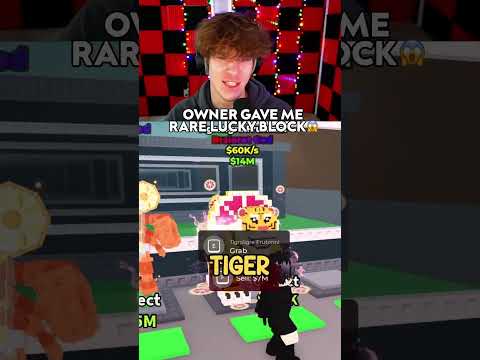 Owner of Steal a Brainrot Gave Me RARE LUCKY BLOCK! #roblox