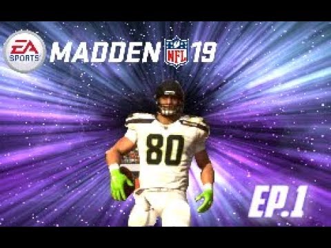 Madden 19 Career Mode (TE) Ep. 1- ALMOST 300 YARDS IN DEBUT!!