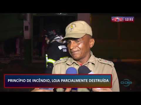 ROTA DO DIA 16 07  PrinciÌpio de inceÌ‚ndio, loja parcialmente destruiÌda