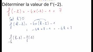 1ère - Exercice 3a – Taux d’accroissement d’une fonction linéaire
