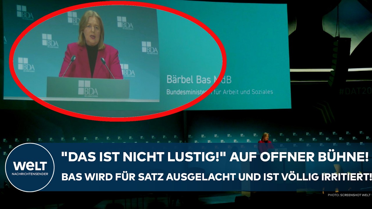 BERLIN: "Das ist nicht lustig!" Auf Bühne! Bas wird für Satz ausgelacht - und ist völlig irritiert!