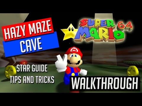 Hazy Maze Cave Walkthrough / Guide (Super Mario 64)