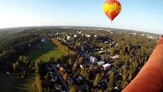 preview picture of video 'Kuumailmapallolento / A hot air balloon flight (14.9.2014 Hyvinkää), Aerohot'