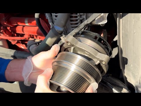 Cummins X15 Water Pump Replacement #kenwortht680 #diy #automobile