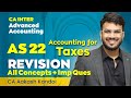 AS 22 Revision Accounting For Taxes With Questions CA Inter CA Aakash Kandoi