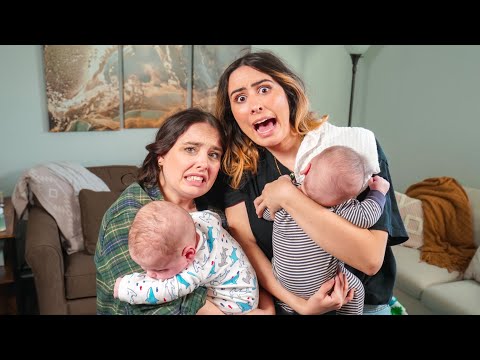 Amy and Lauren Become Moms For a Day -  TO TWINS!