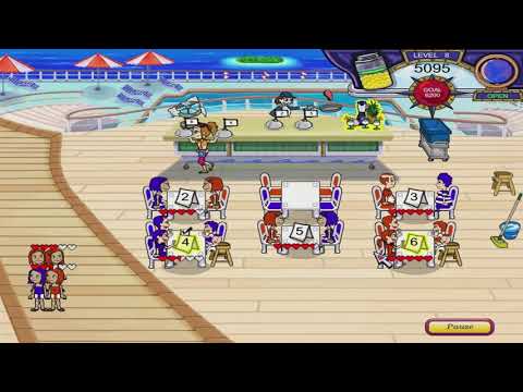 Diner Dash 3: Flo on the Go Walkthrough - Level #8 - Cruise Ship - Hang of Things