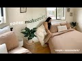 Small bedroom makeover 🌱 | Minimalistic + cosy aesthetic ☁️, room decor from Muji and Kmart