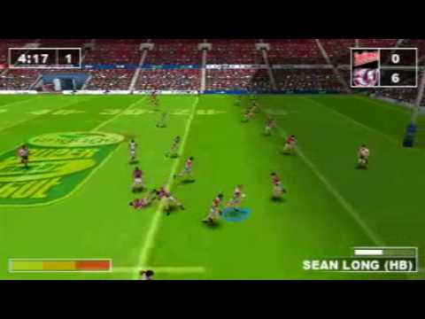 rugby league challenge psp gameplay