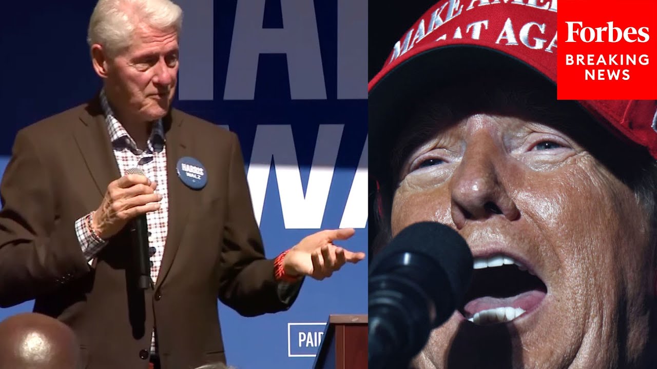 JUST IN: Bill Clinton Makes The Case Against Trump During Campaign Swing For Kamala Harris