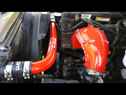 Wehrli Custom Fab 2010-2018 Ram 6.7 Cummins Upper Coolant Pipe Install