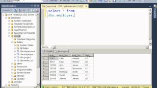 SQL Server 2012 create a select query in SSMS