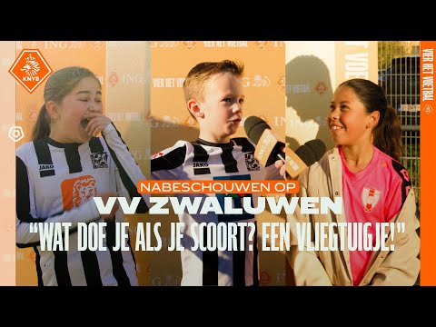 "Wat doe je als je scoort? Een vliegtuigje" ✈️😂 I 𝗡𝗮𝗯𝗲𝘀𝗰𝗵𝗼𝘂𝘄𝗲𝗻 𝗢𝗽: VV Zwaluwen 🎙️