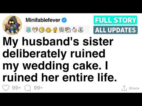 My husband's sister deliberately ruined my wedding cake. I ruined her entire life.[FULL STORY]