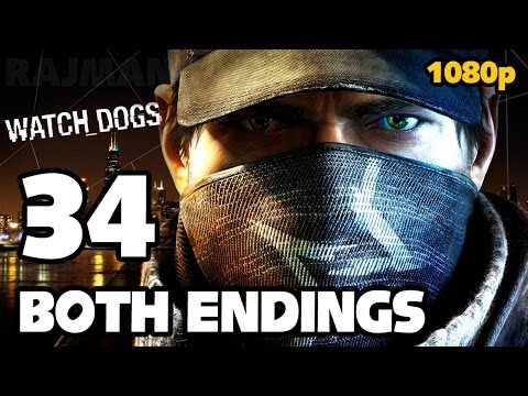 Watch Dogs [BOTH ENDINGS] Walkthrough PART 34 (PS4) [1080p] TRUE-HD QUALITY