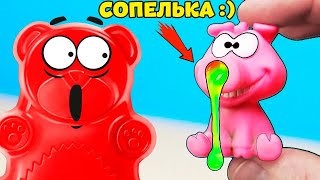 ЧЕЛЛЕНДЖ СОПЛИВЫЙ СВИН И ЖЕЛЕЙНЫЙ МЕДВЕДЬ ВАЛЕРА